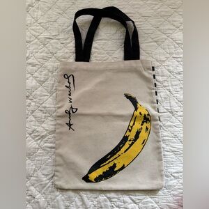 Andy Warhol Banana Canvas Tote Bag